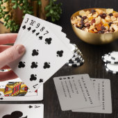 Persoonlijke bedrijfsinformatie zakelijke speelkaa pokerkaarten (Insitu)
