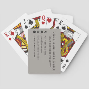 Persoonlijke bedrijfsinformatie zakelijke speelkaa pokerkaarten