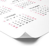 Persoonlijke bedrijfslogo 2026 kalender poster (Hoek)