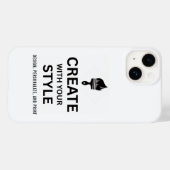 Persoonlijke bedrijfslogo op maat gemaakte iphone  Case-Mate iPhone case (Achterkant (horizontaal))