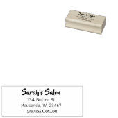 Persoonlijke bedrijfsnaam, adres en e-mail rubberstempel (Gestempeld)