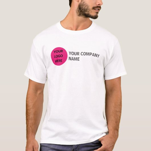 Persoonlijke bedrijfsnaam Slogan T-shirt (Voorkant)