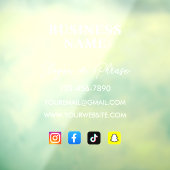 Persoonlijke bedrijfsraamsticker - Uw bedrijf Raamsticker (Vel 3)