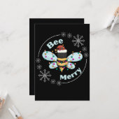 Persoonlijke Bee Merry Kaart (Voorkant / Achterkant in situ)