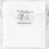 Persoonlijke Beer in een ballonronde stickers (Tas)