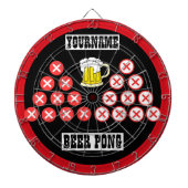 Persoonlijke Beer Pong Dartbord (Voorkant)
