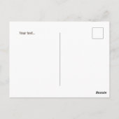 Persoonlijke beer strepen verjaardag briefkaart (Achterkant)