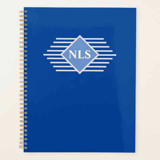 Persoonlijke beginletters van geschenkontvanger planner (Voorkant)