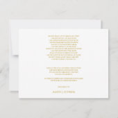 Persoonlijke begrafenis Bereavement Hartelijk dank Bedankkaart (Achterkant)