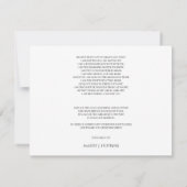 Persoonlijke begrafenis Bereavement Hartelijk dank Bedankkaart (Achterkant)