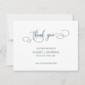 Persoonlijke begrafenis Bereavement Hartelijk dank Bedankkaart (Voorkant)