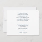 Persoonlijke begrafenis Bereavement Hartelijk dank Bedankkaart (Achterkant)