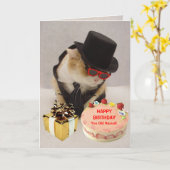 Persoonlijke begrafenis kaart (Gele Bloem)