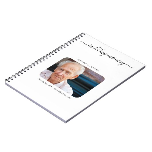 Persoonlijke begrafenisboek / Memorial Sign In Notitieboek (Linkerzijde)