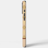Persoonlijke Beige Argyle iPhone / iPad hoesje (Achterkant / Links)