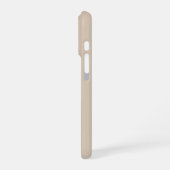 Persoonlijke Beige iPhone Hoes met Eigen Tekst Hoesje (Linkerkant)