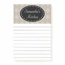 Persoonlijke Beige Keuken Post-it-briefjes