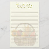 Persoonlijke beklede groentemand briefpapier (Voorkant)