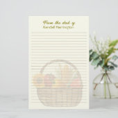 Persoonlijke beklede groentemand briefpapier (Staand voorkant)