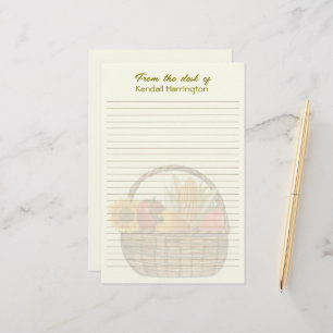Persoonlijke beklede groentemand briefpapier