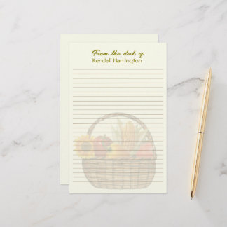 Persoonlijke beklede groentemand briefpapier