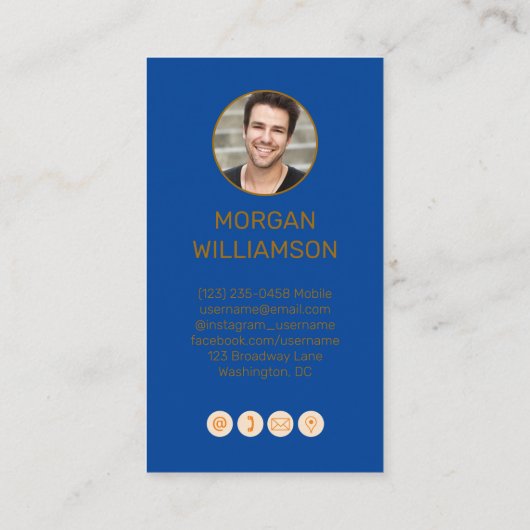 Persoonlijke belkaart voor koppels visitekaartje (Achterkant)