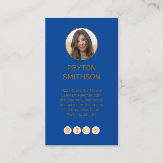 Persoonlijke belkaart voor koppels visitekaartje (Voorkant)