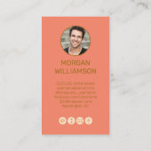 Persoonlijke belkaart voor koppels visitekaartje (Achterkant)