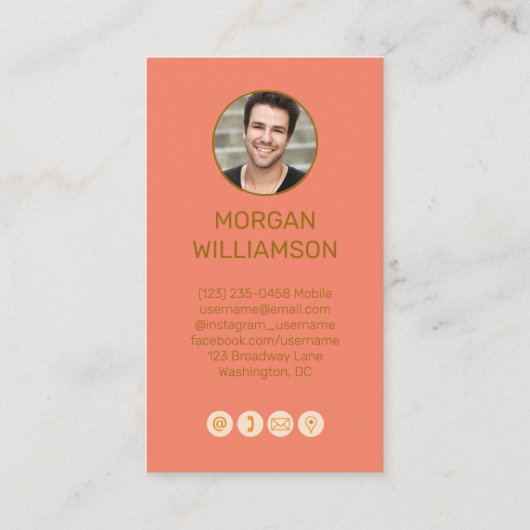 Persoonlijke belkaart voor koppels visitekaartje (Achterkant)