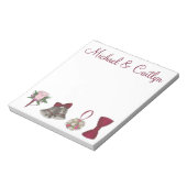 Persoonlijke bells Flowers Wedding Favor Notitiebl Notitieblok (Linkerzijde)