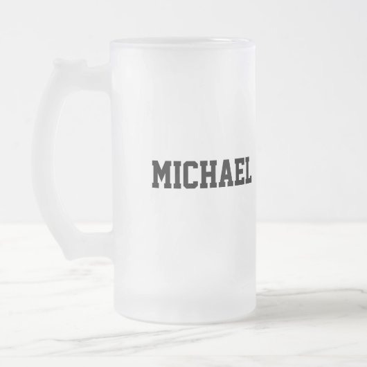 Persoonlijke benaming bachelor beer stein sport mo matglas bierpul (Links)