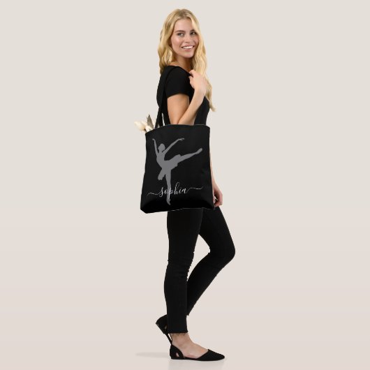 Persoonlijke benaming Ballerina Canvas tas (Op model)