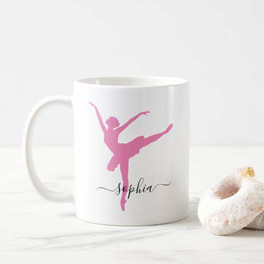 Persoonlijke benaming Ballerina Koffiemok (Met donut)