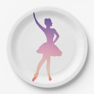 Persoonlijke benaming ballerina modern papieren bordje