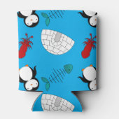 Persoonlijke benaming blauwe pinguïns igloo fish s blikjeskoeler (Achterkant)