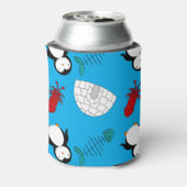 Persoonlijke benaming blauwe pinguïns igloo fish s blikjeskoeler (Blikje Achterkant)