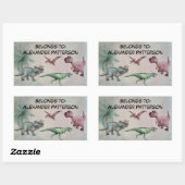 Persoonlijke benaming Dino Dinosaur Sticker Boys T (Vel)