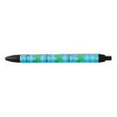 Persoonlijke benaming dinosaur blue argyle zwarte inkt pen (Voorkant)