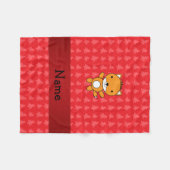 Persoonlijke benaming fox red kerstbomen fleece deken (Voorkant (Horizontaal))