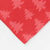 Persoonlijke benaming fox red kerstbomen fleece deken (Hoek)