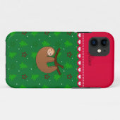 Persoonlijke benaming groene kerstbomen voor de sl Case-Mate iPhone case (Achterkant (horizontaal))