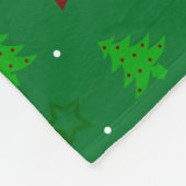Persoonlijke benaming groene kerstbomen voor de sl fleece deken (Hoek)