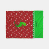 Persoonlijke benaming hagedis-snoepjes fleece deken (Voorkant (Horizontaal))
