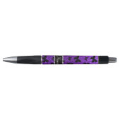 Persoonlijke benaming indigo paarse glitter butter pen (Voorkant)
