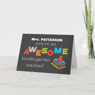 Persoonlijke benaming Kindergarten Onderwijser Kaart