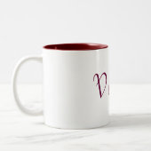 Persoonlijke benaming koffie-Mok (Vettie) Tweekleurige Koffiemok (Links)