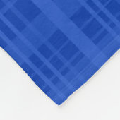 Persoonlijke benaming lacrosse blue plaid fleece deken (Hoek)