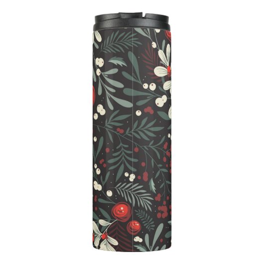 Persoonlijke benaming Modern Floral Thermal Tumble Thermosbeker (Achterkant)
