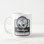 Persoonlijke benaming Moderne Tartan ijsvorming Koffiemok (Links)