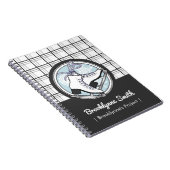 Persoonlijke benaming Moderne Tartan ijsvorming Notitieboek (Rechterzijde)